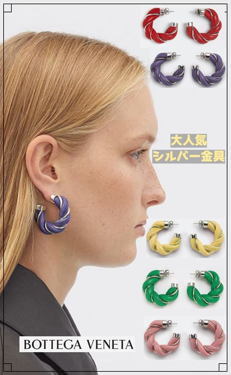 関税込み大人気☆BOTTEGA VENETA ボッテガべネタ☆フープピアス ...