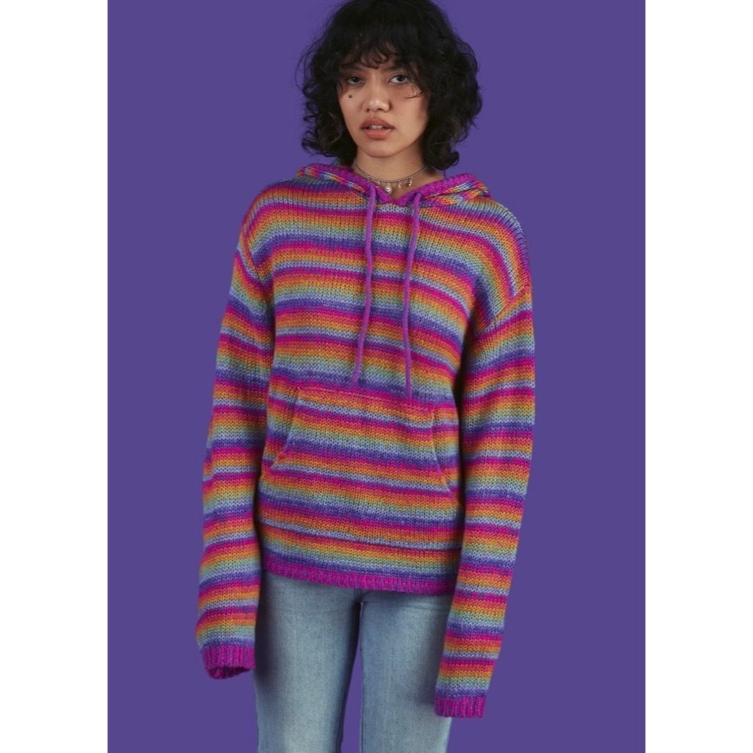 2021SS新作 UNIF*ユニフ スムージーセーター レインボー 虹色 (UNIF