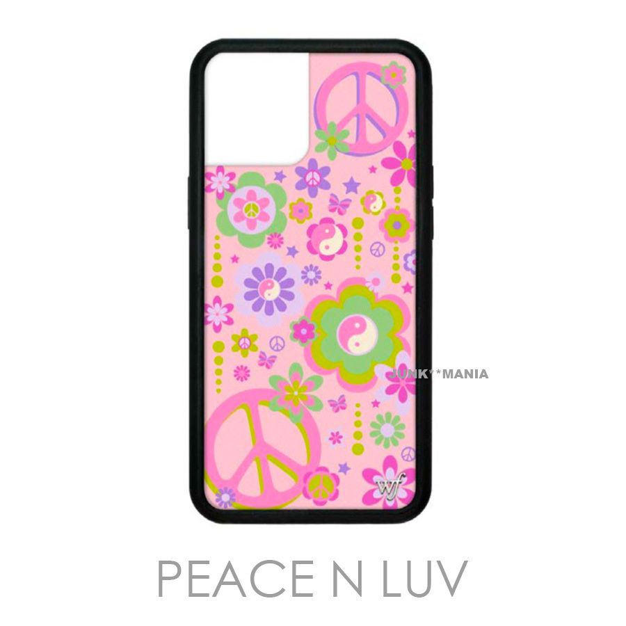 新品未使用品 Wildflower★ セレブ達愛用★ ハート柄スマホケース 送関込】Wildflower☆ セレブ達愛用☆ ハート柄スマホケース