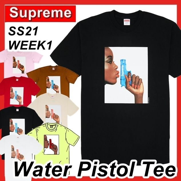 supreme 21 week1 water pistol tee 白　M