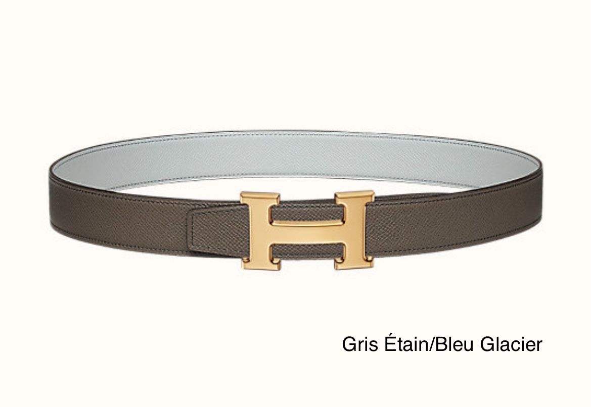 ☆ショッパー付☆HERMES 定番 Hロゴ リバーシブルベルト 32mm 割引注文 リバーシブル エルメス HERMES ベルト リボン付 紙袋 箱 75 ベルト