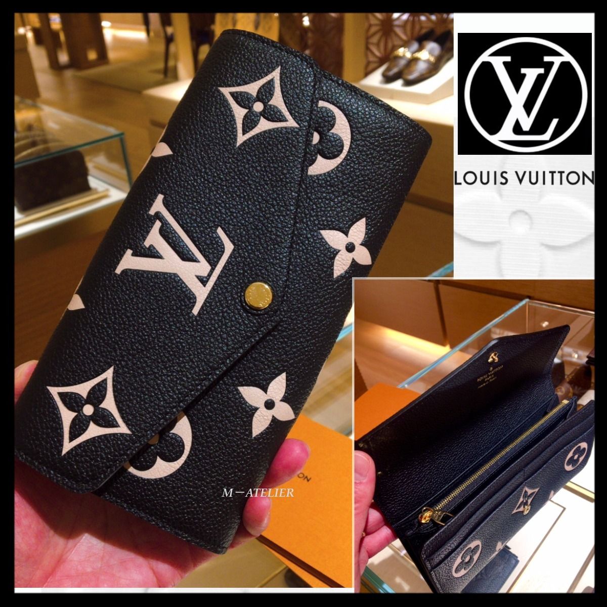 人気《日本先行》LOUIS VUITTON ポルトフォイユ・サラ 長財布 黒 人気《日本先行》LOUIS VUITTON ポルトフォイユ・サラ 長財布 黒