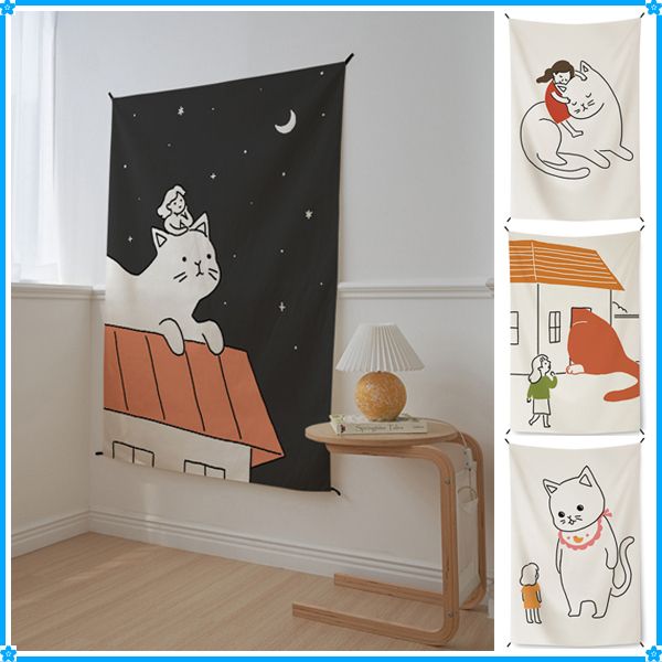 abundance】巨大猫のファブリックポスター(XL)_150X103cm