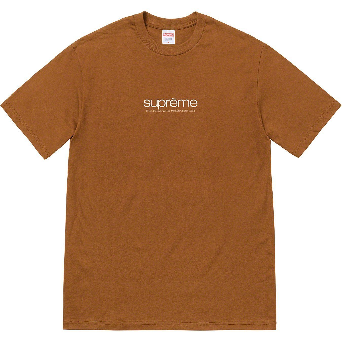 関税込 21SS 立ち上げ Supreme Five Boroughs Tee S〜XL
