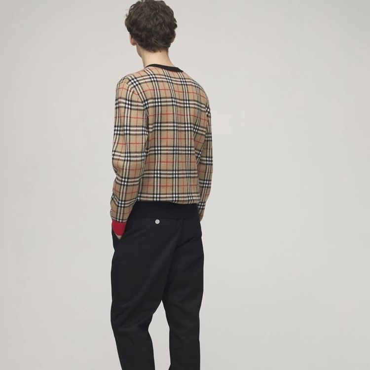 関税込】Burberry/バーバリー チェック ニットセーター (Burberry 関税込】Burberry/バーバリー チェック ニットセーター (Burberry