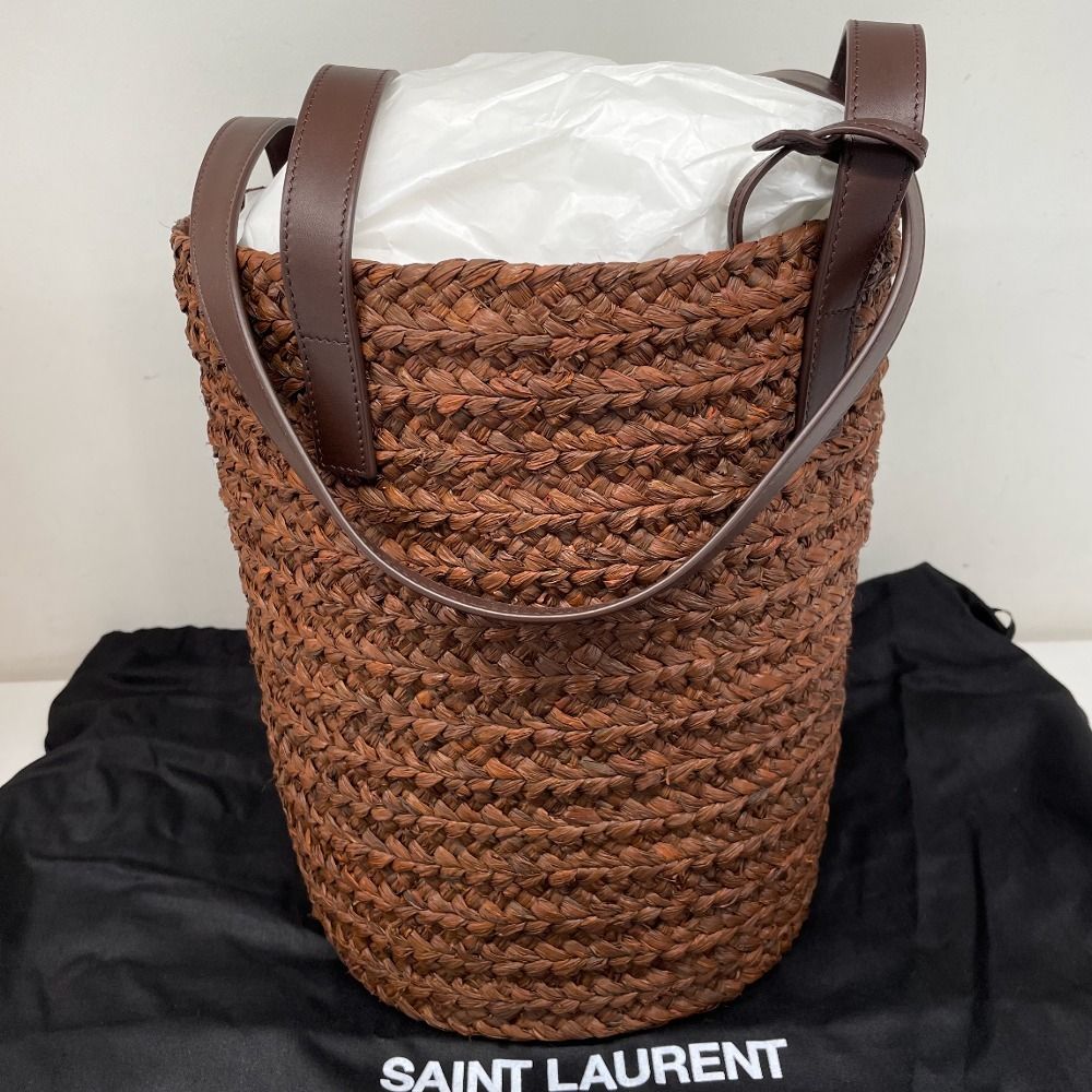 すぐ届く!【Saint Laurent】人気 パニエ ラフィア トートバッグ すぐ届く!【Saint Laurent】人気 パニエ ラフィア トートバッグ