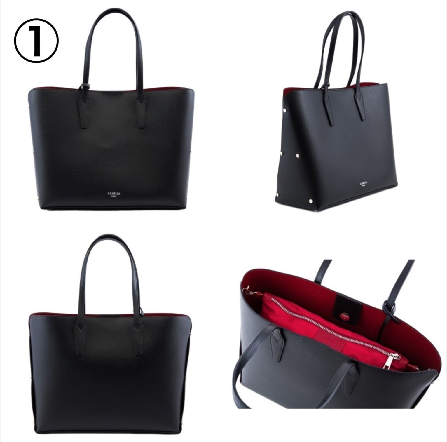 カメリアローマ CAMELIA ROMA ☆レザー トートバッグ☆2way