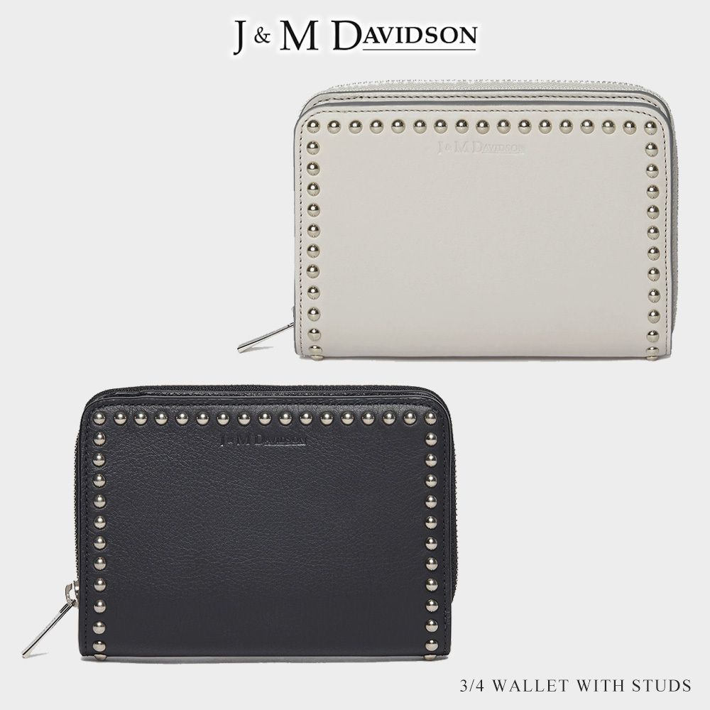 英国発 J&M デヴィッドソン 3/4 ウォレット ウィズ スタッズ (J & M 英国発 J&M デヴィッドソン 3/4 ウォレット ウィズ スタッズ (J & M