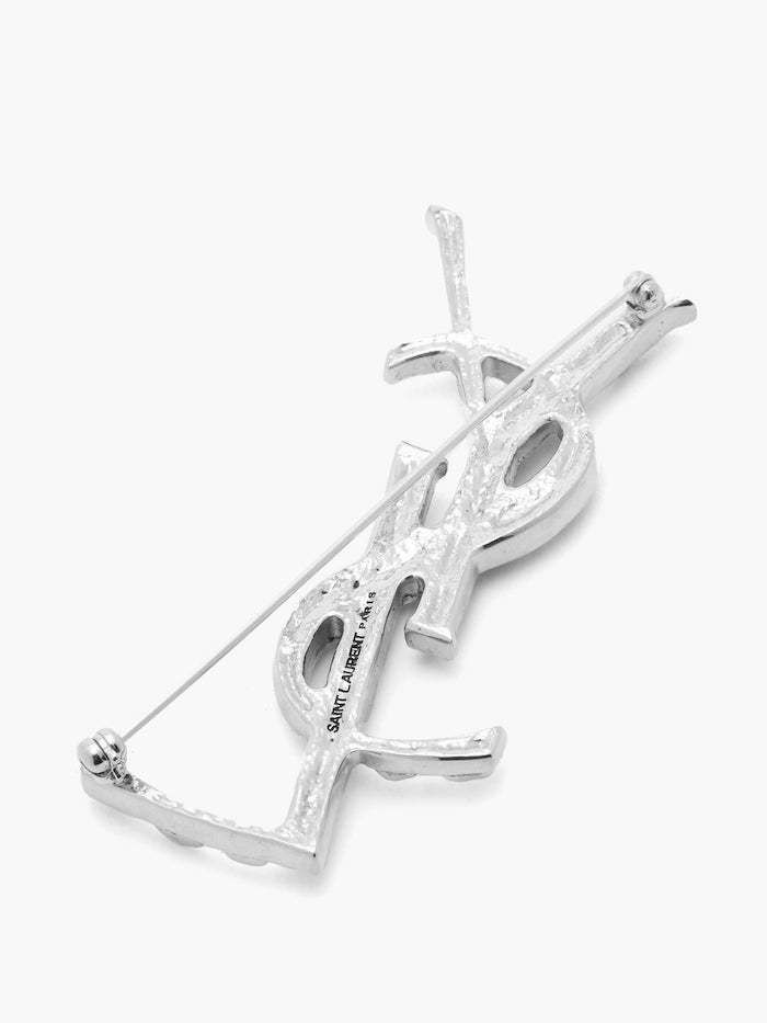 ☆Saint Laurent☆OPYUM YSL クロコダイル*ブローチ*2色 (Saint ...