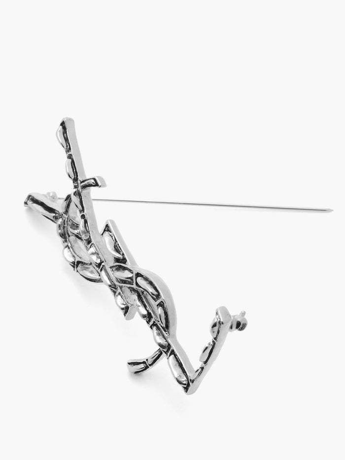 ☆Saint Laurent☆OPYUM YSL クロコダイル*ブローチ*2色 (Saint ...