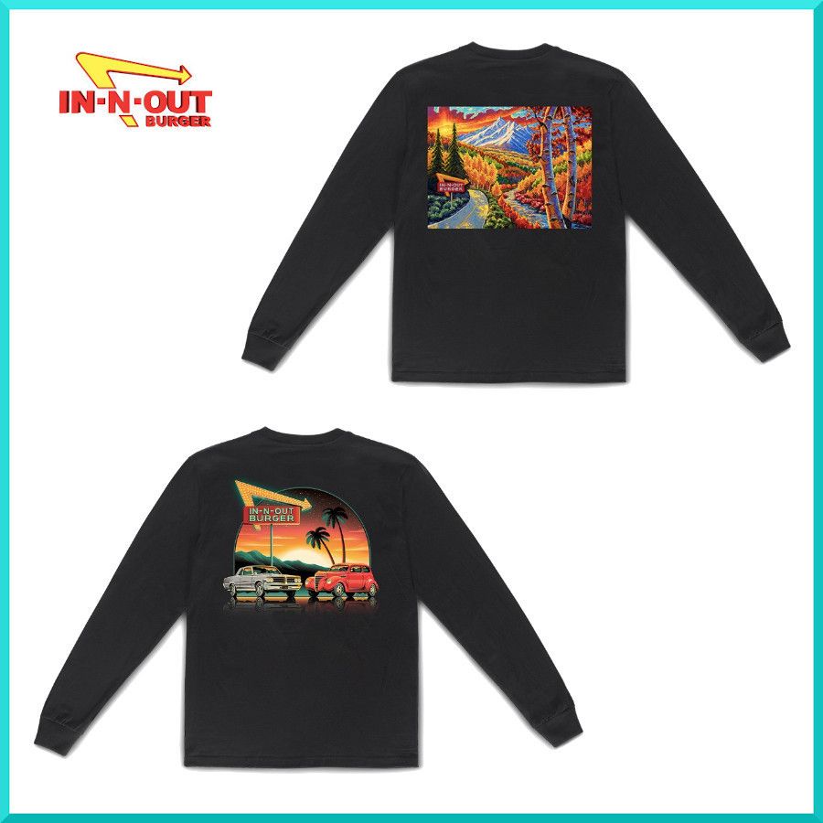 日本未上陸☆IN-N-OUT BURGER(インアンドアウト) 長袖Tシャツ 日本未上陸☆IN-N-OUT BURGER(インアンドアウト) 長袖Tシャツ