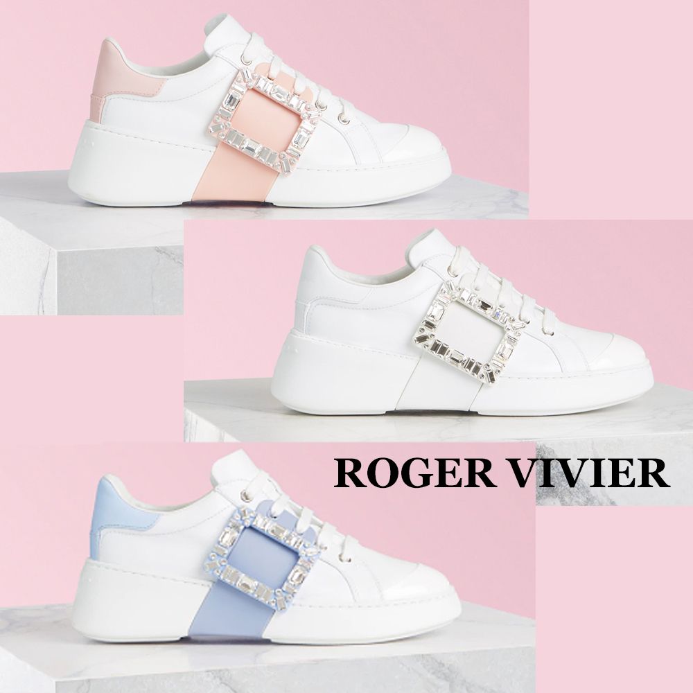 【ROGER VIVIER】Viv'SkateStrassバックルスニーカー 【ROGER VIVIER】Viv'SkateStrassバックルスニーカー