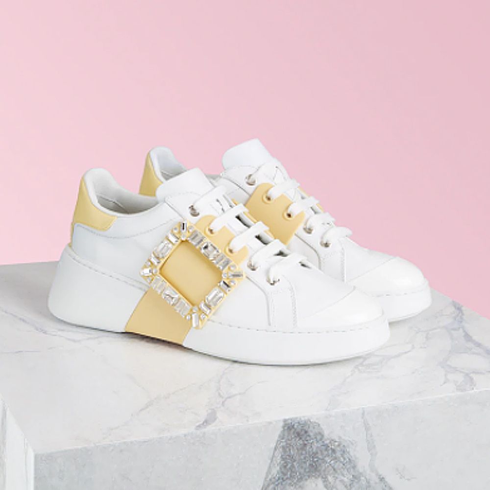ROGER VIVIER】Viv'SkateStrassバックルスニーカー (Roger Vivier ROGER VIVIER】Viv'SkateStrassバックルスニーカー (Roger Vivier