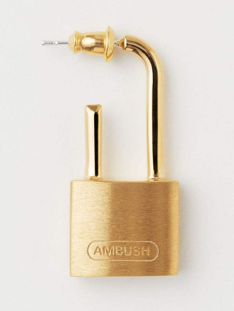 AMBUSH☆Small Padlock 南京錠ピアス /ゴールド (AMBUSH/ピアス AMBUSH☆Small Padlock 南京錠ピアス /ゴールド (AMBUSH/ピアス
