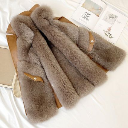 ファーベスト アウター フェイクファー もこもこ フォックス (ベスト 通常販売 koh.style☆もこもこベスト(ジレ) ベスト/ジレ