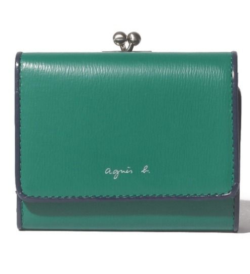 アニエスベー】小さくても収納力抜群!がま口付き 折り財布 (Agnes b アニエスベー】小さくても収納力抜群!がま口付き 折り財布 (Agnes b