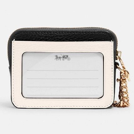 チェーン付きリストストラップ★COACH★Zipカードケース COACH】チェーンストラップ付き Zip Card Case☆ (Coach/カード