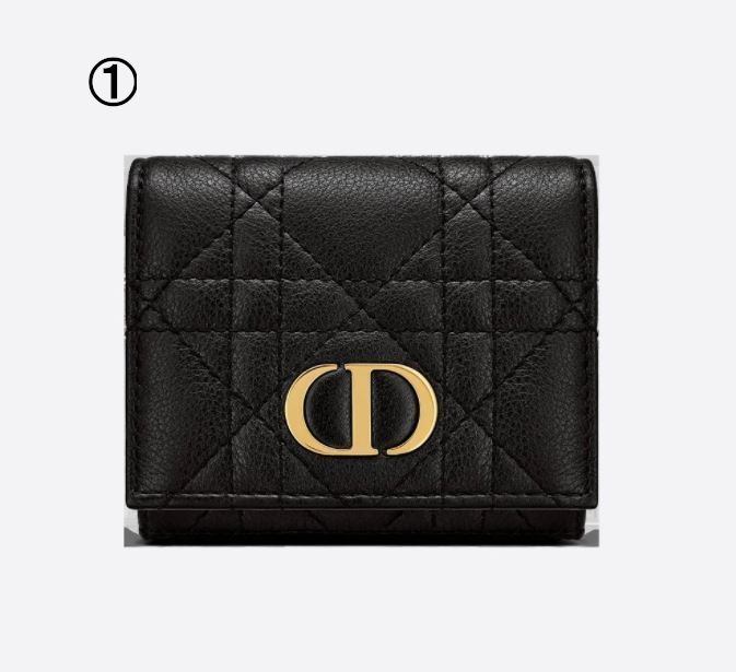 DIOR☆DIOR CARO コンパクト ウォレット☆すぐ届く! (Dior/折りたたみ ...