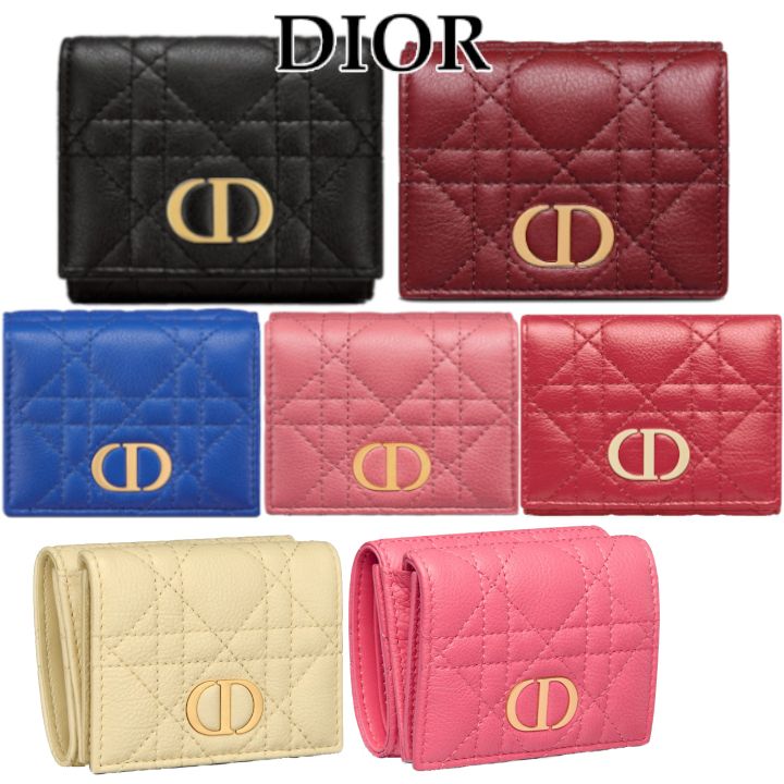 DIOR☆DIOR CARO コンパクト ウォレット☆すぐ届く! (Dior/折りたたみ ...