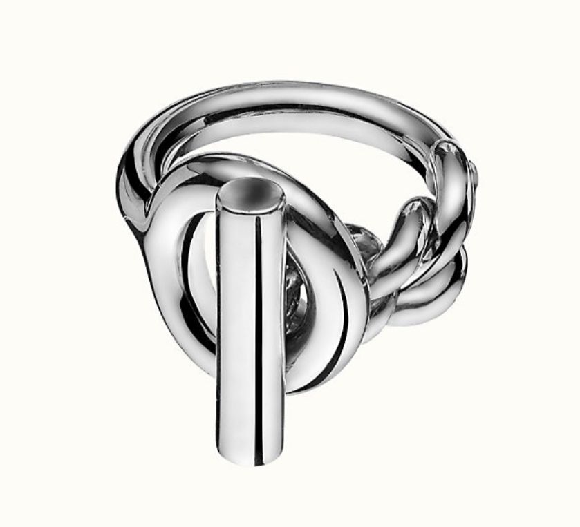 セレブ愛用 ☆ HERMES シェーヌダンクル クロワゼット リング GM セレブ愛用 ☆ HERMES シェーヌダンクル クロワゼット リング GM