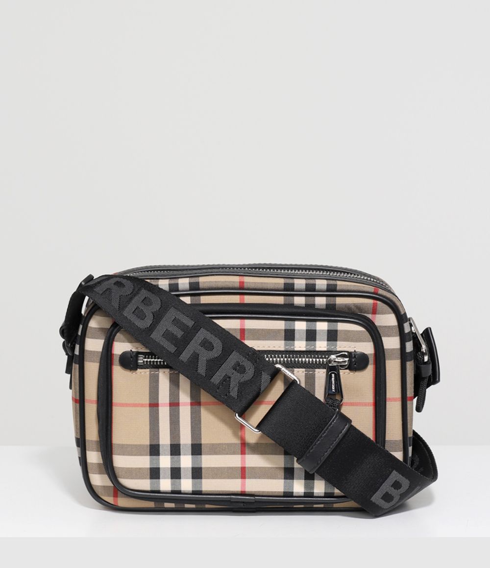 Burberry ヴィンテージチェック&レザー クロスボディバッグ (Burberry Burberry ヴィンテージチェック&レザー クロスボディバッグ (Burberry