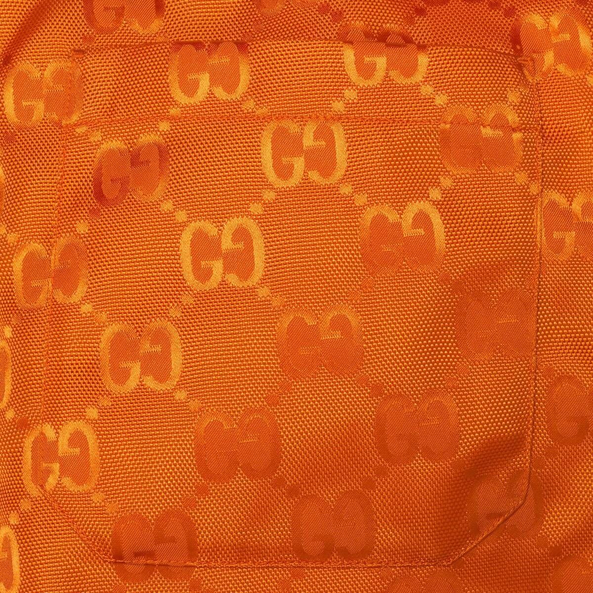 GUCCI パンツ ボトムス GG オレンジ モノグラム 新作 男 プレタ