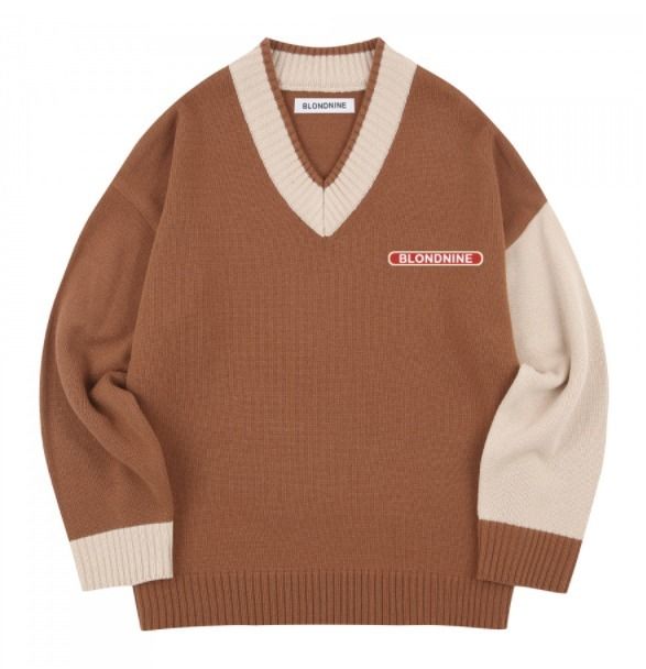 ★人気★【BLOND9】★V NECK COLOR KNIT SWEATE.R★ニット★ ☆人気☆【BLOND9】☆V NECK COLOR KNIT SWEATE.R☆ニット