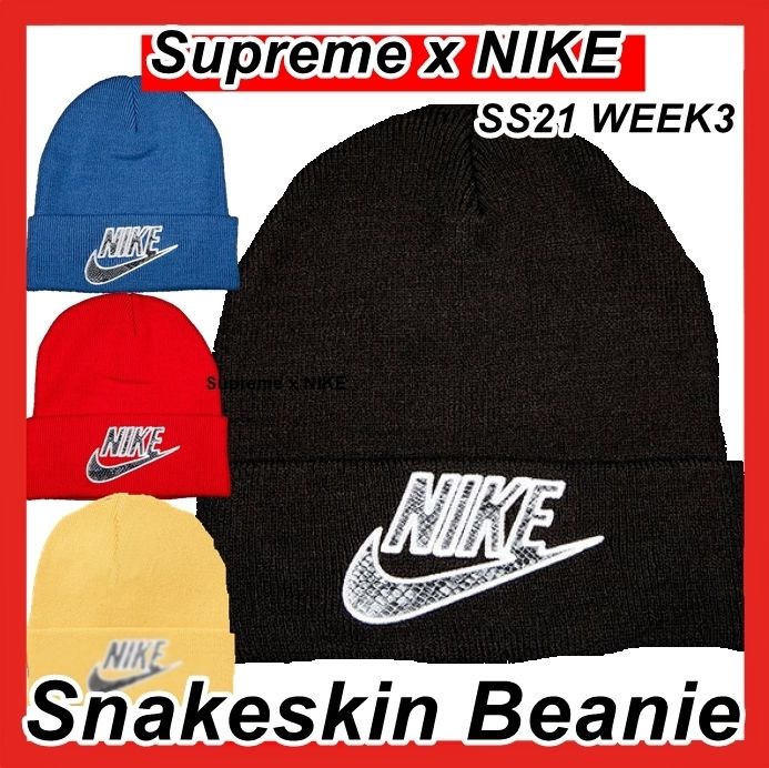 Supreme Nike Snakeskin Beanie SS  WEEK 3  Supreme/ニット