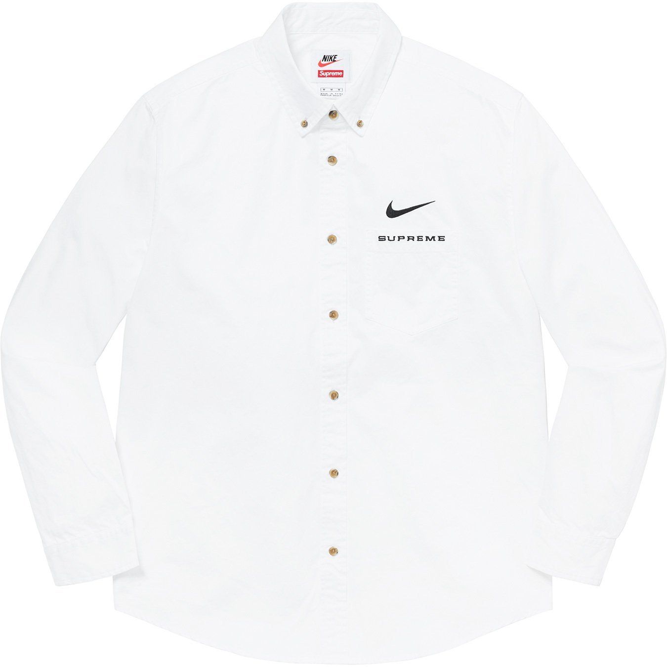 SS21 Supreme Nike Cotton Twill Shirt - ナイキ シャツ
