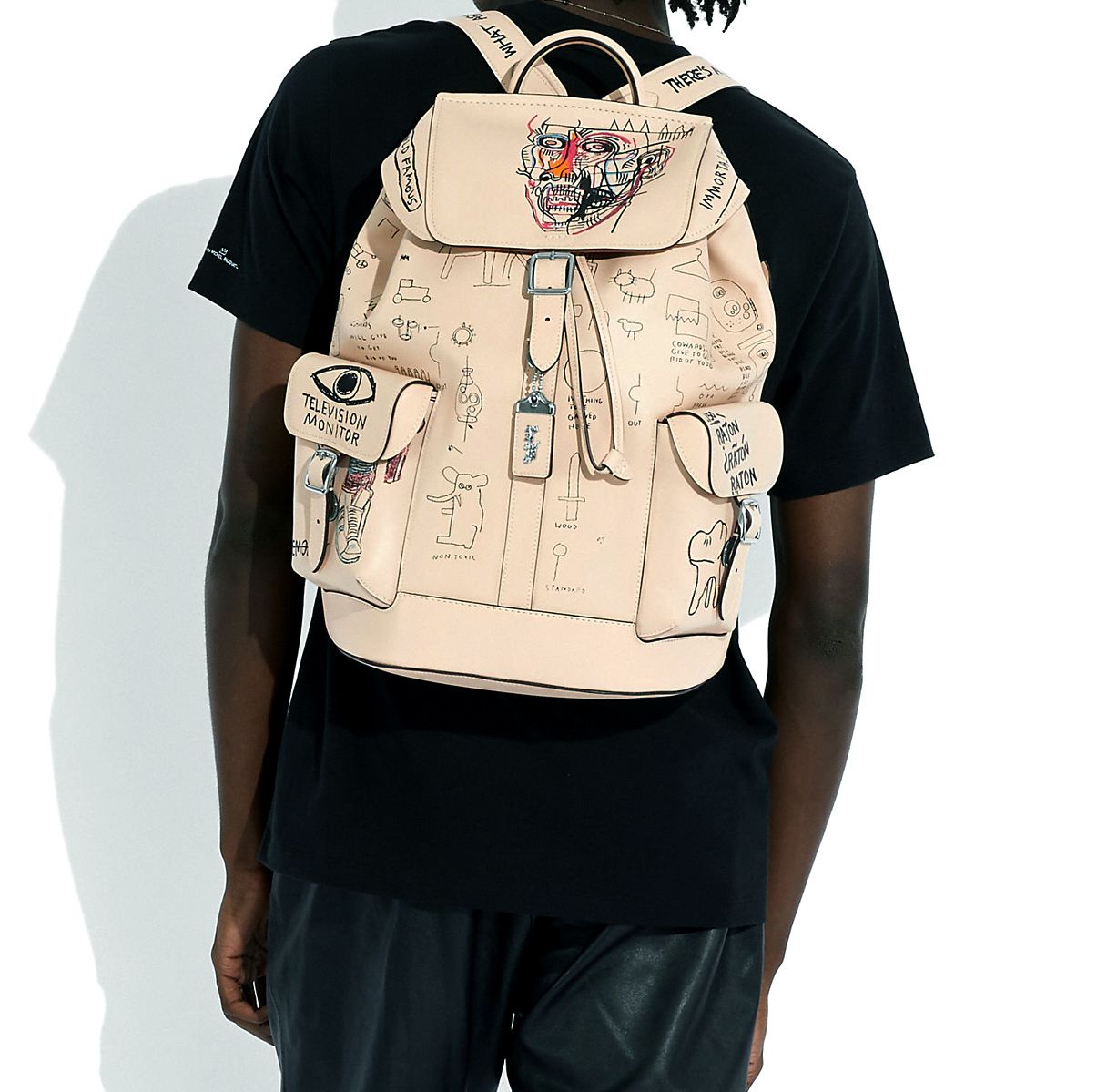 極みART☆COACHxバスキア☆Jean-Michel Basquiat Wells Backpack