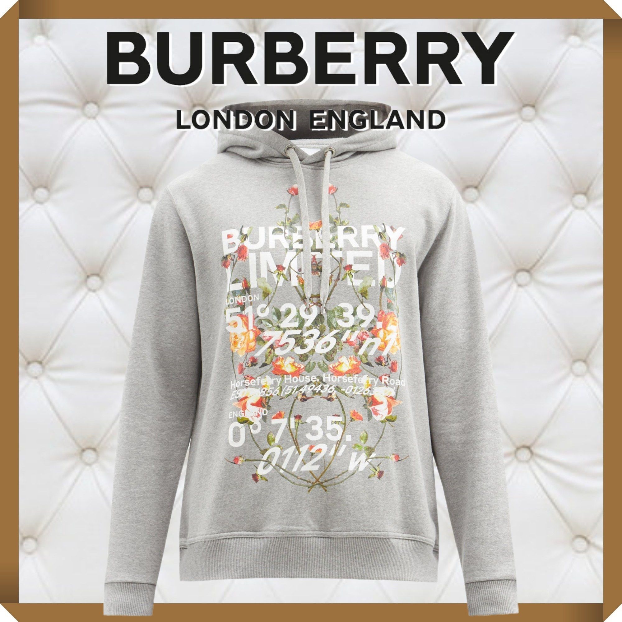 ♪【BURBERRY】ライフォード コットンスウェットパーカー (Burberry