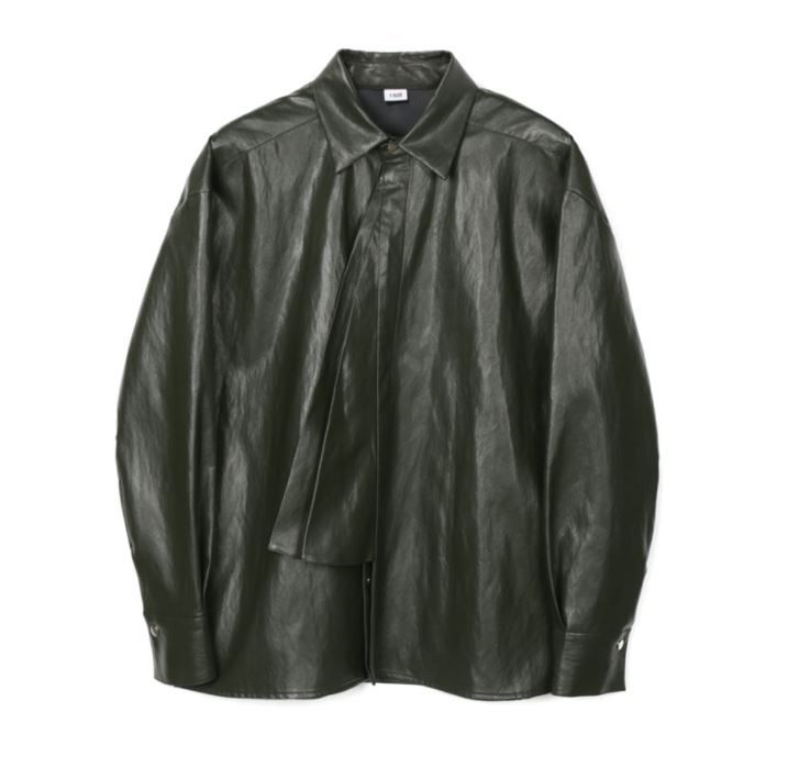◇LAMODECHIEF◇BTSジョングク着用 ECO LEATHER OVERSIZED SHIRT ◇LAMODECHIEF◇BTSジョングク着用 ECO LEATHER OVERSIZED SHIRT