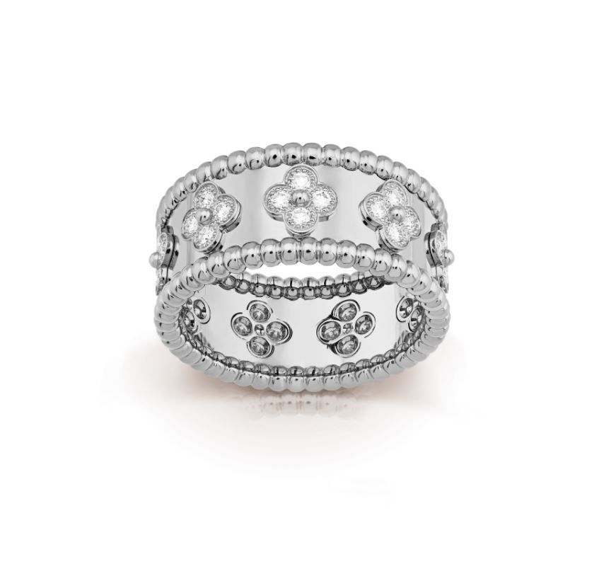 人気】Van Cleef & Arpels ペルレ クローバーリング SM (Van Cleef 人気】Van Cleef & Arpels ペルレ クローバーリング SM (Van Cleef