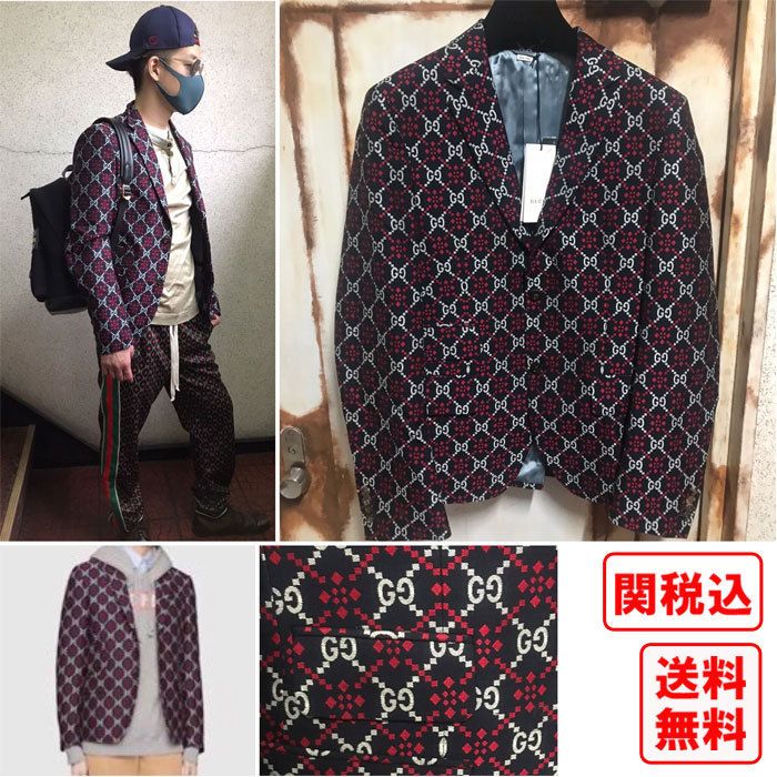 関税・送料込 GUCCI GGダイアモンド テーラード ジャケット (GUCCI 関税・送料込 GUCCI GGダイアモンド テーラード ジャケット (GUCCI