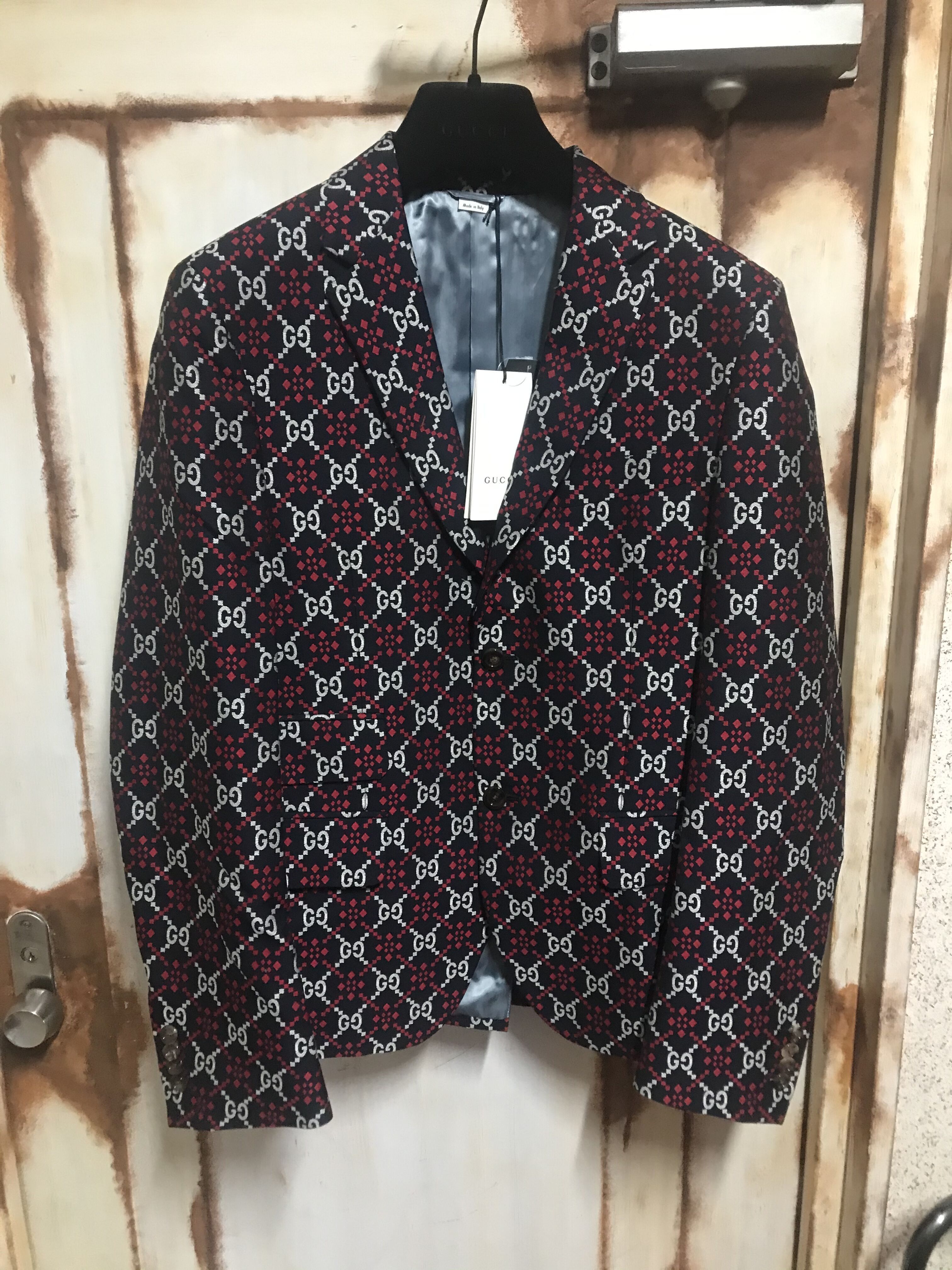 関税・送料込 GUCCI GGダイアモンド テーラード ジャケット (GUCCI 関税・送料込 GUCCI GGダイアモンド テーラード ジャケット (GUCCI