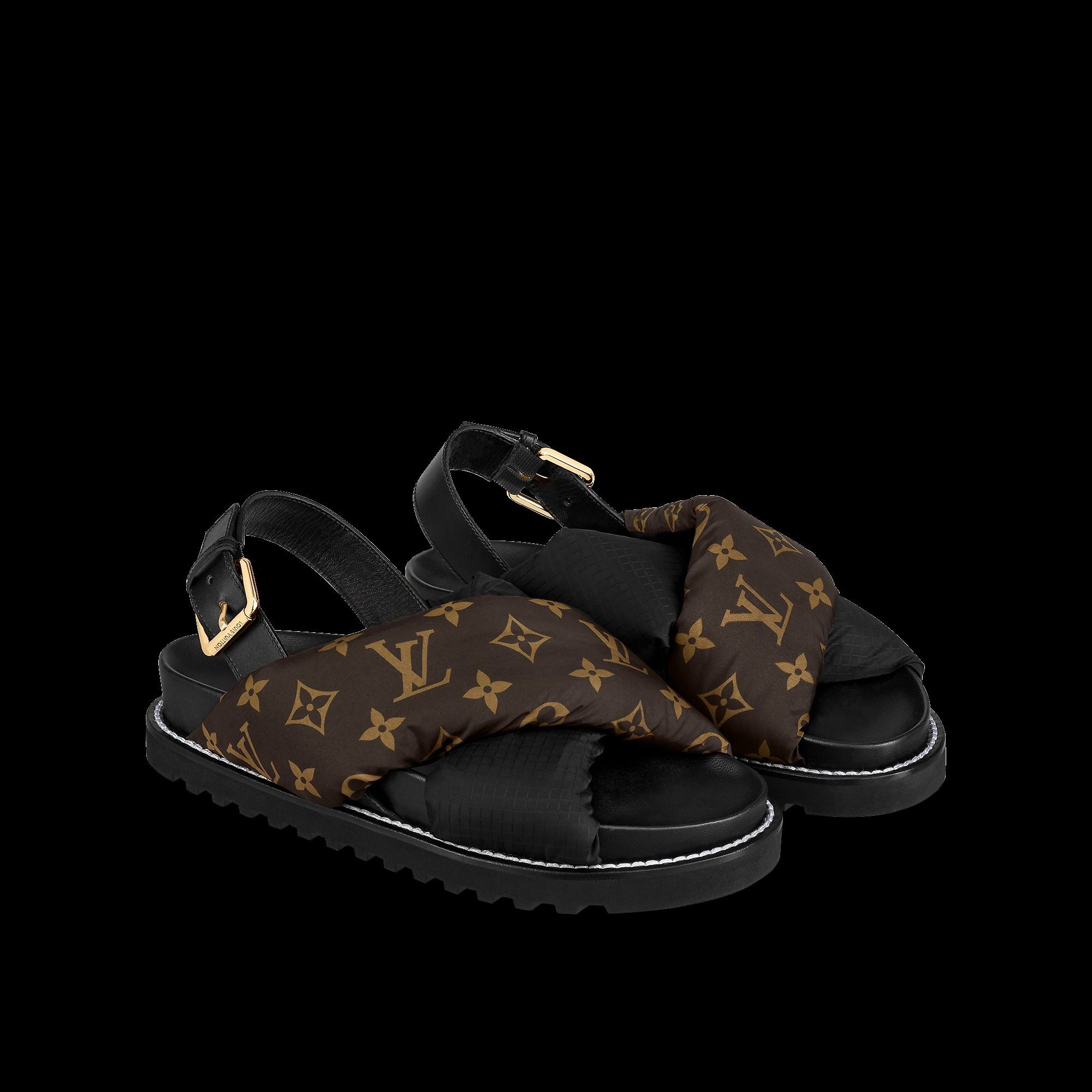 NEW】Louis Vuitton☆パセオフラットコンフォートサンダル (Louis NEW】Louis Vuitton☆パセオフラットコンフォートサンダル (Louis