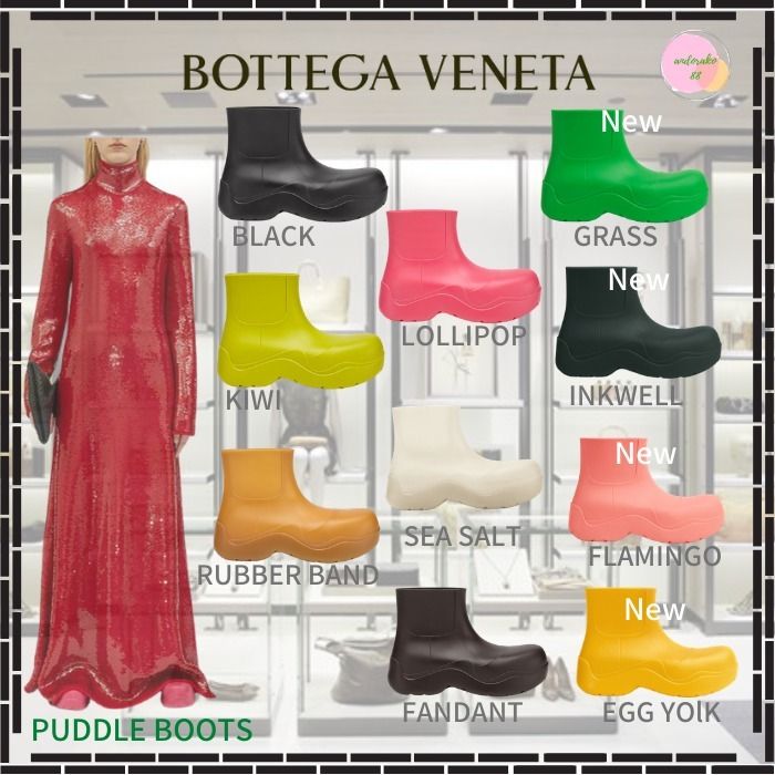 21SS全6色☆BOTTEGA VENETA☆パドルブーツ 軽量防水レインブーツ 21SS全6色☆BOTTEGA VENETA☆パドルブーツ 軽量防水レインブーツ