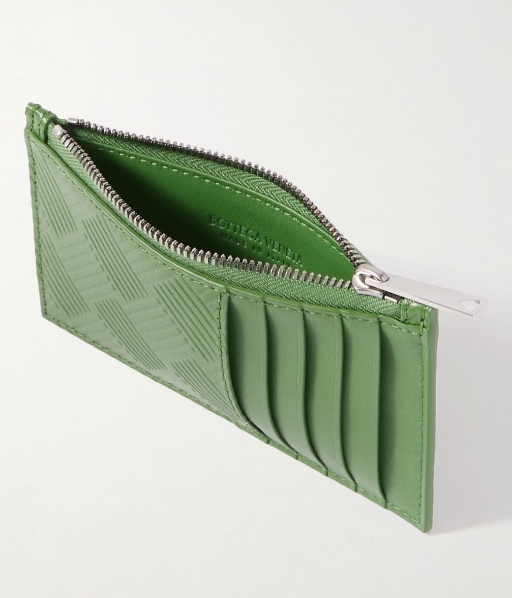 BOTTEGA VENETA イントレチャート デボス ジップ カードホルダー BOTTEGA VENETA イントレチャート デボス ジップ カードホルダー