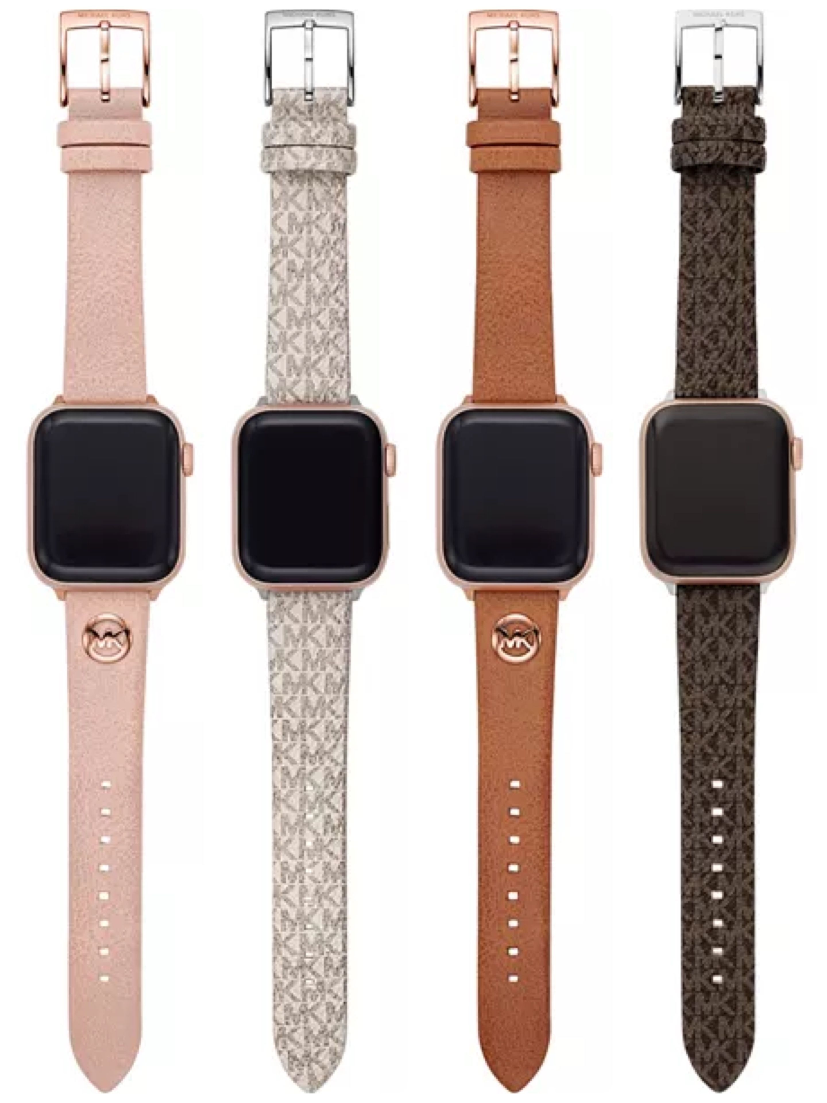 Michael Kors アップル ウォッチ ベルト (Michael Kors/腕時計用ベルト 価格は安く マイケルコース★アップルウォッチ ベルト バンド 箱入り バニラ 新品未使用 レザーベルト