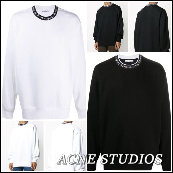 関税込】新作◇ACNE STUDIOS◇ネック ロゴ スウェットシャツ (Acne ...