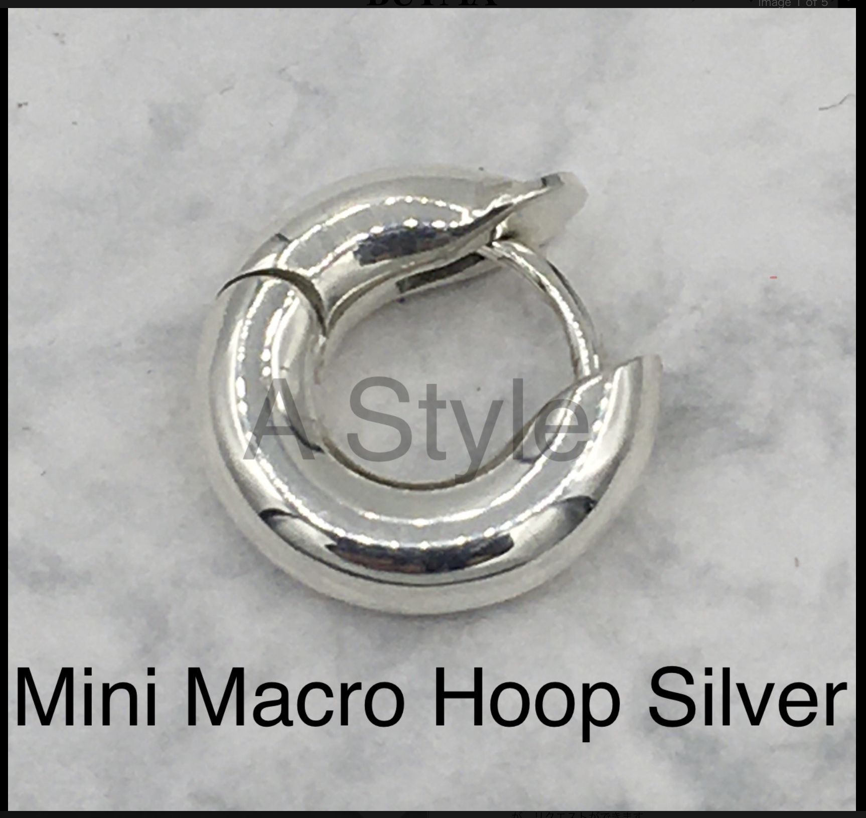 ○Spinelli Kilcollin Mini Macro Hoop Silver ○片耳用○ (spinelli ○Spinelli Kilcollin Mini Macro Hoop Silver ○片耳用○ (spinelli