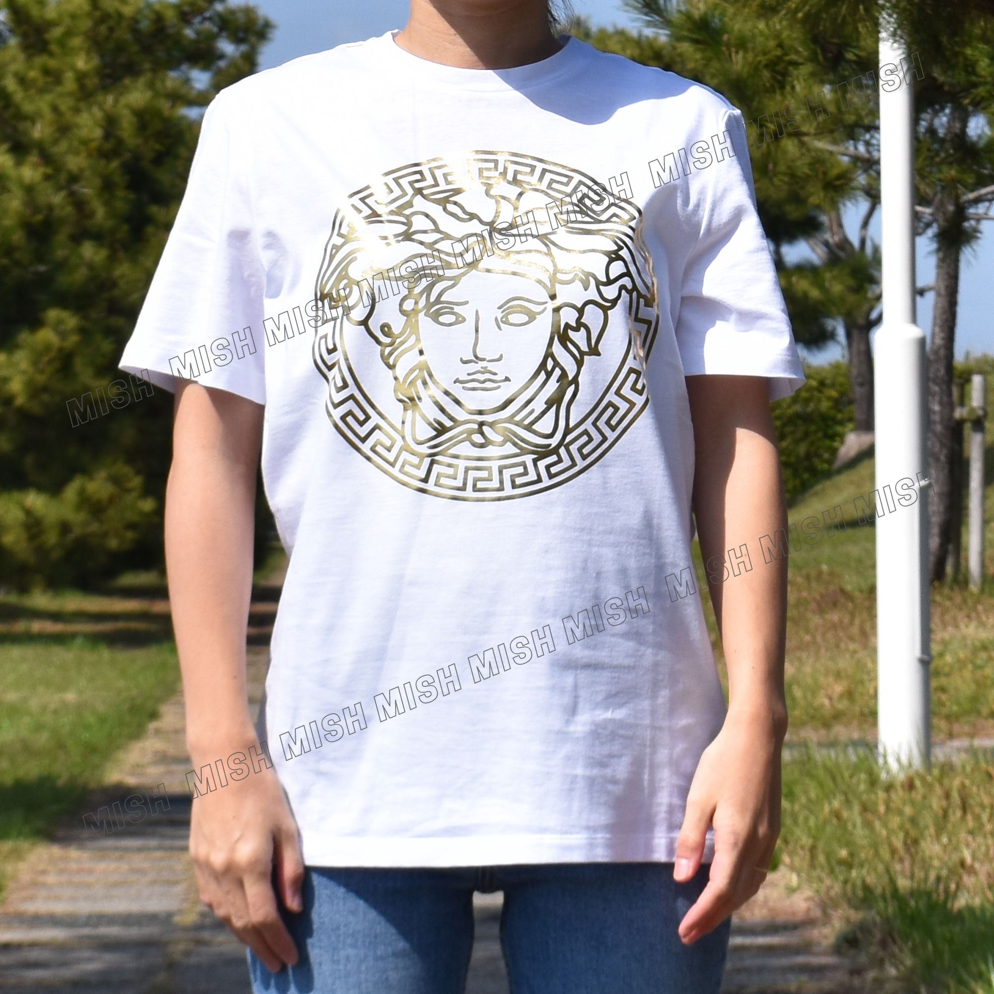 国内発送】VERSACE フロントメデューサTシャツ ヴェルサーチ (VERSACE 国内発送】VERSACE フロントメデューサTシャツ ヴェルサーチ (VERSACE