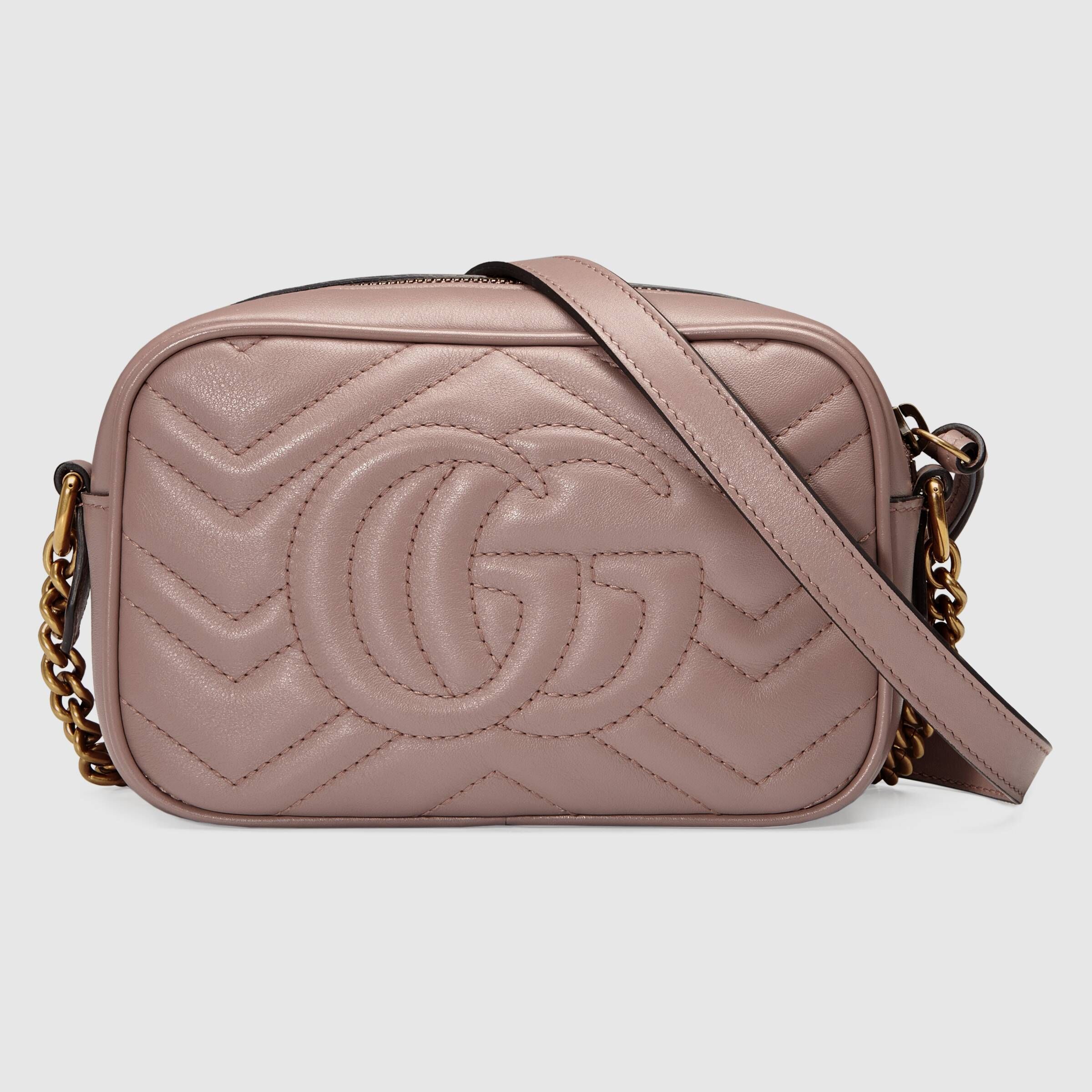 Gucci☆〔GGマーモント〕 キルティング ミニバッグ (GUCCI/ショルダー ...