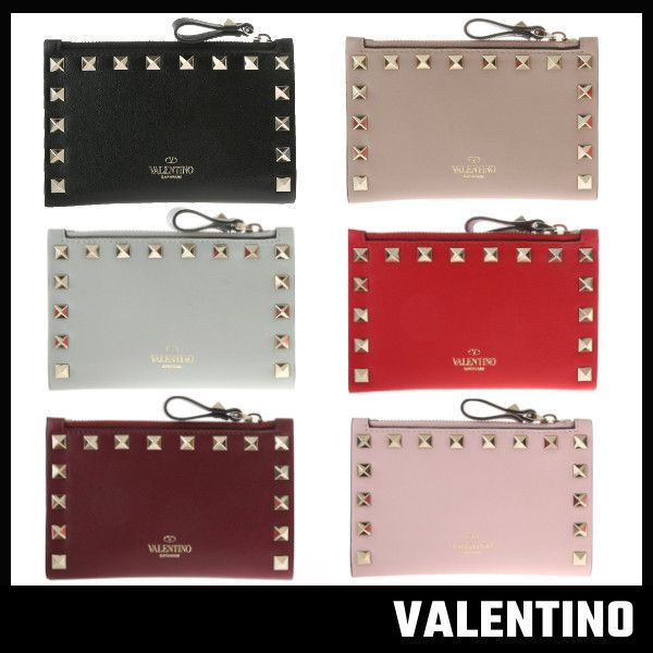 VALENTINO】 ロックスタッズ カードケース ヴァレンティノ (VALENTINO VALENTINO】 ロックスタッズ カードケース ヴァレンティノ (VALENTINO