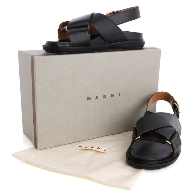 ♢MARNI♢マルニ レザーサンダル☆正規品☆ (MARNI/サンダル・ミュール ...