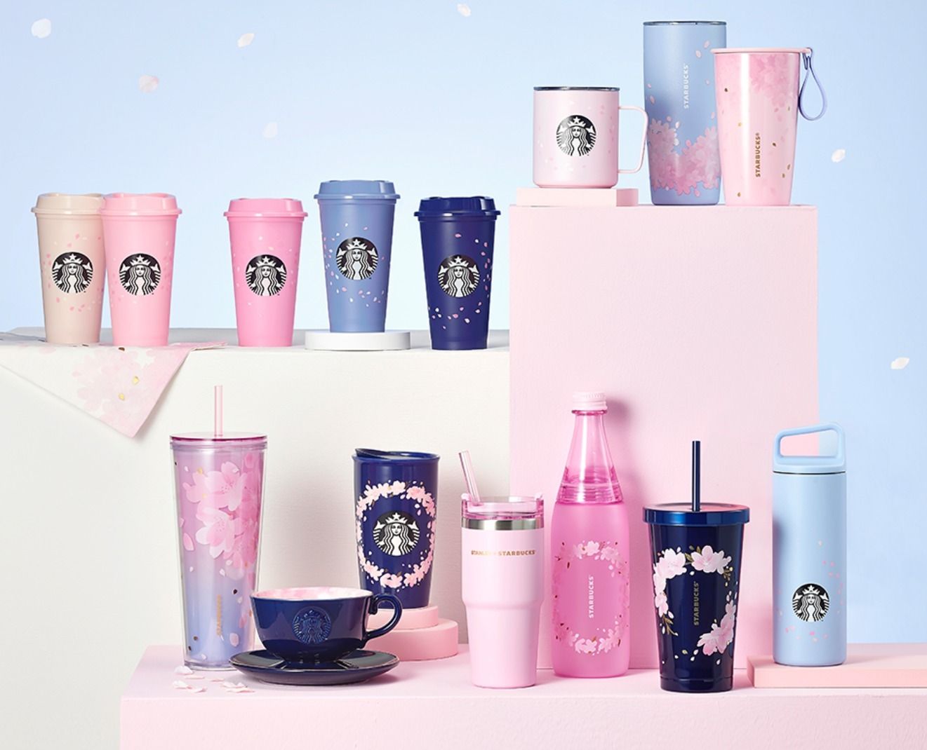 韓国スタバ☆21 ブリングブラッサム ドームコールドカップ 473ml