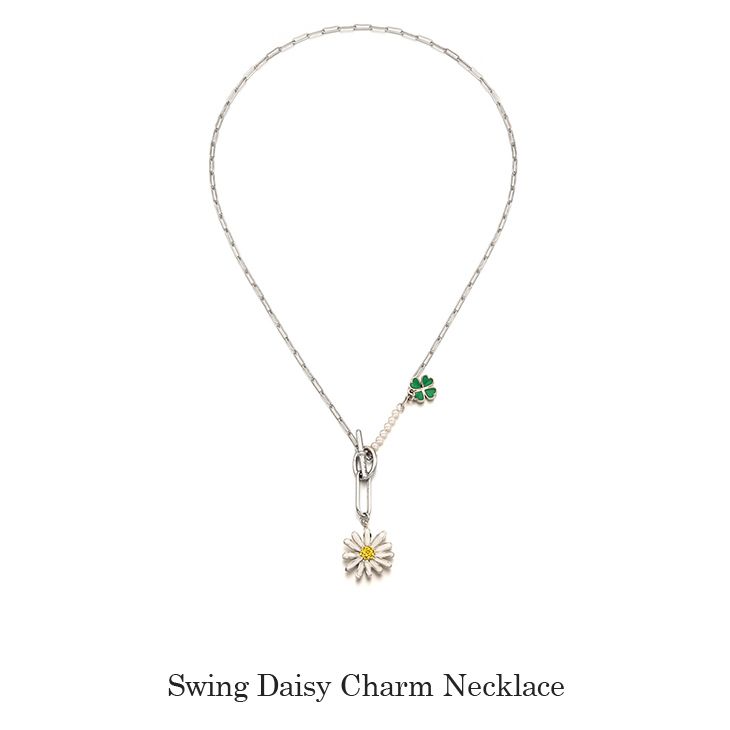 VINTAGE HOLLYWOOD☆Swing Daisy Charm Necklace (VINTAGE HOLLYWOOD VINTAGE HOLLYWOOD☆Swing Daisy Charm Necklace (VINTAGE HOLLYWOOD
