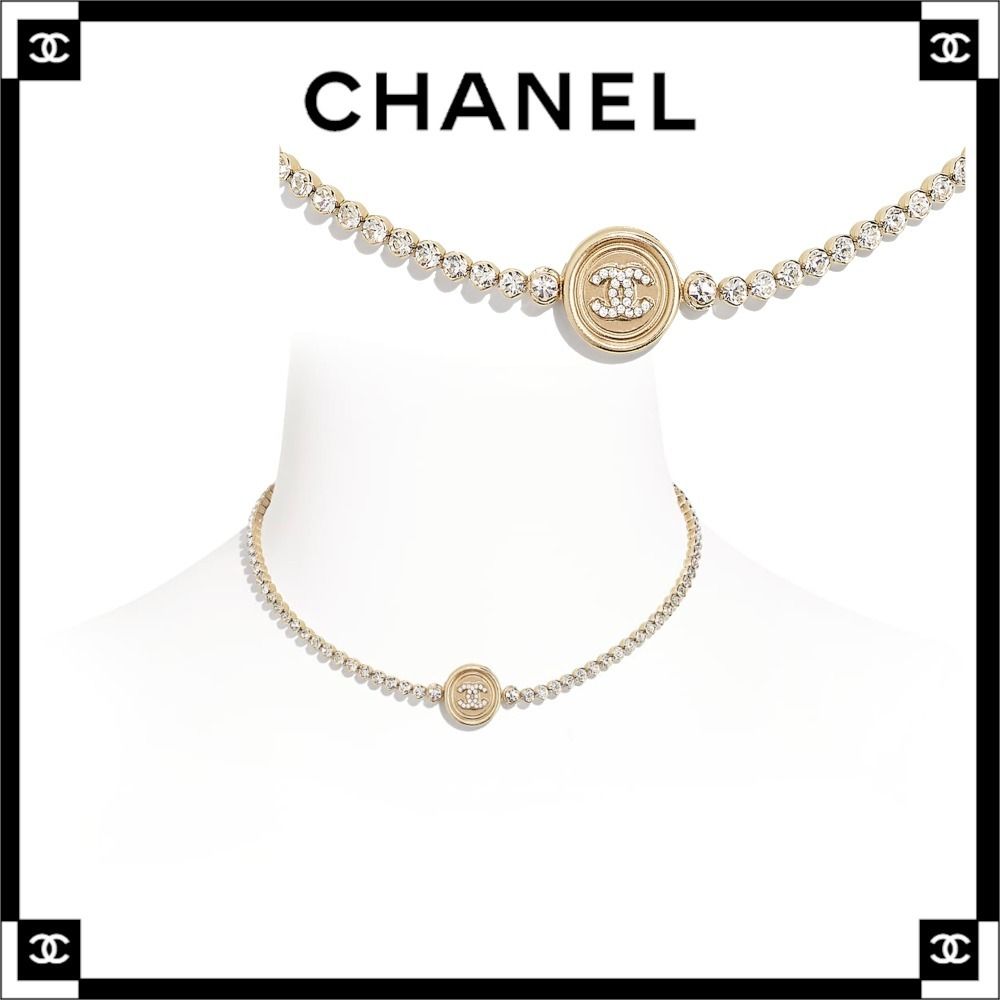 輝くCCマーク☆首元華やか♡】シャネル チョーカー (CHANEL/ネックレス 輝くCCマーク☆首元華やか♡】シャネル チョーカー (CHANEL/ネックレス
