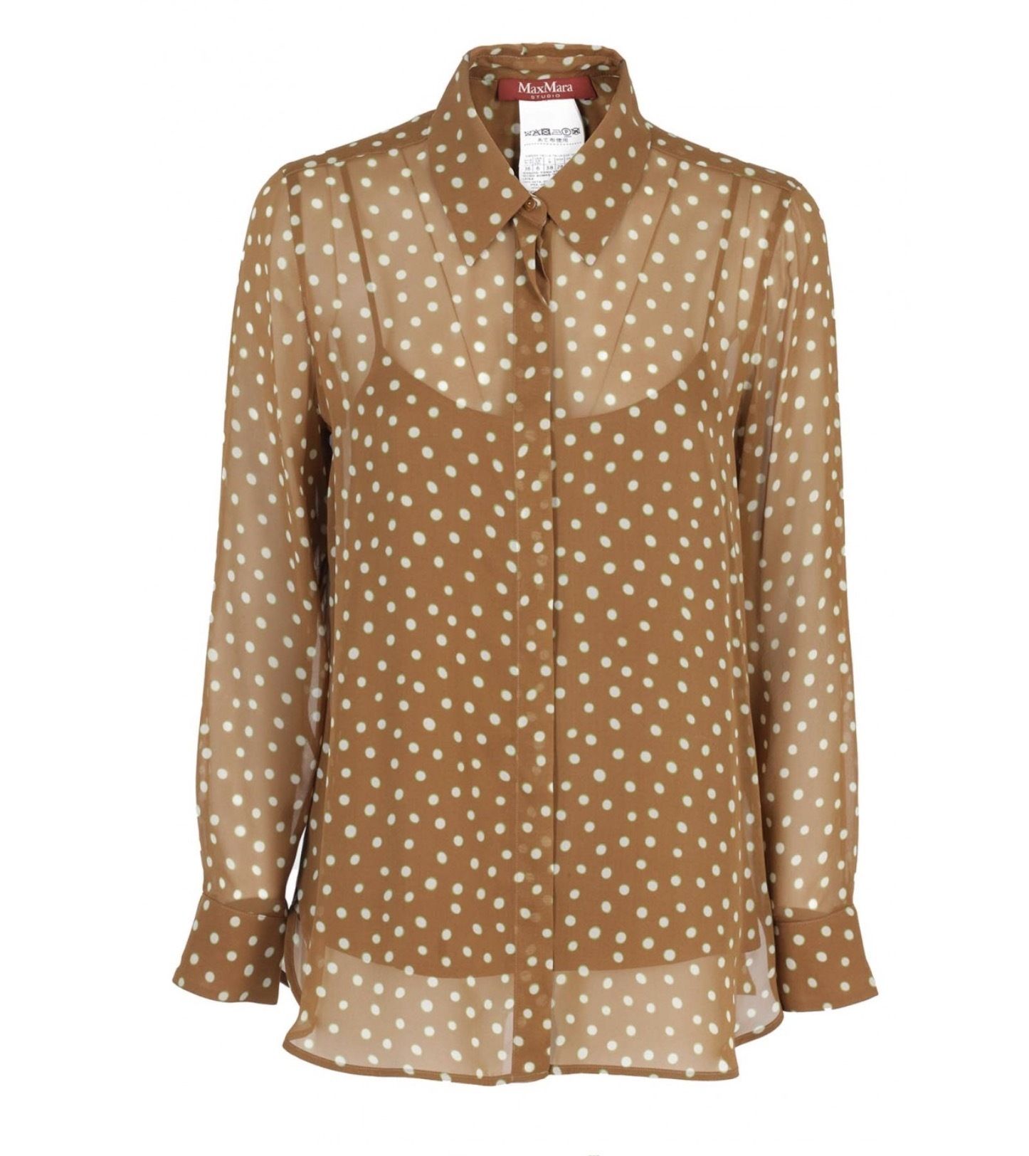 ZAFFO☆ MaxMara Studio シルクジョーゼットブラウス 2021SS (Max Mara ZAFFO☆ MaxMara Studio シルクジョーゼットブラウス 2021SS (Max Mara