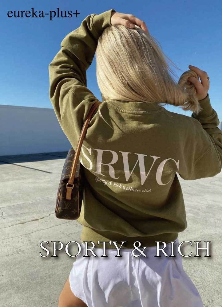 関税込/Sporty&Rich* SRWC ロゴプリント スウェット (Sporty & Rich ...